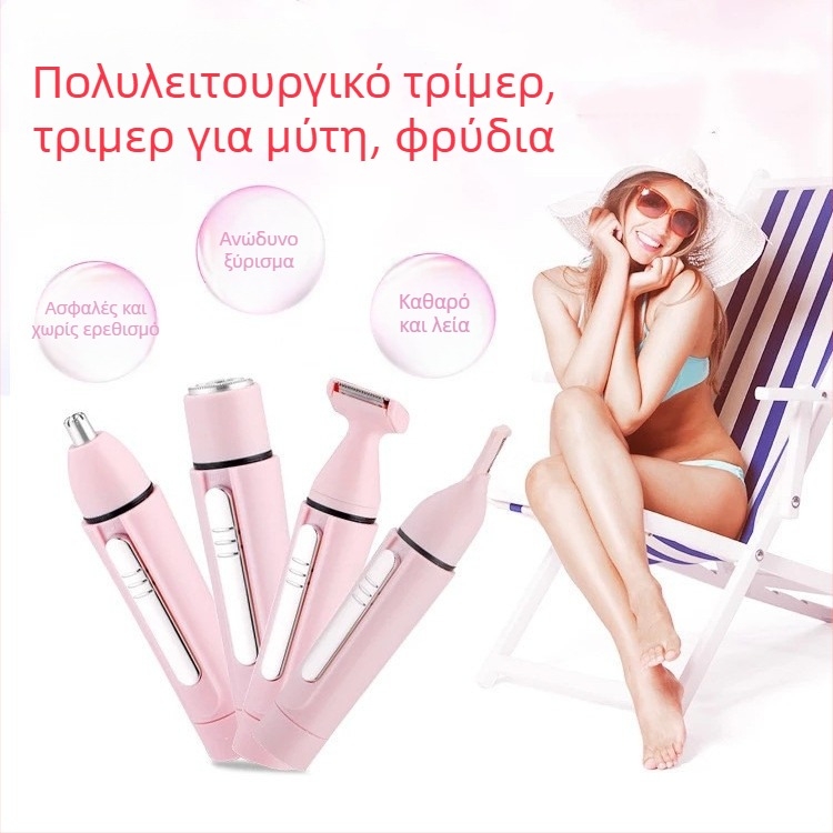 XD3004 Ηλεκτρική ξυριστική μηχανή και απομάκρυνση τριχών σώματος, υγρή και ξηρή χρήση, κεφαλή κοπής από ανοξείδωτο χάλυβα, ABS περίβλημα, κινητήρας με βούρτσες