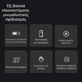 Ανδρικός ηλεκτρικός τρίμερ ρινικών τριχών – φορητό μίνι, χαμηλός θόρυβος, αποσπώμενο πλενόμενο κεφάλι λεπίδας, λειτουργεί με μπαταρία ξηρή