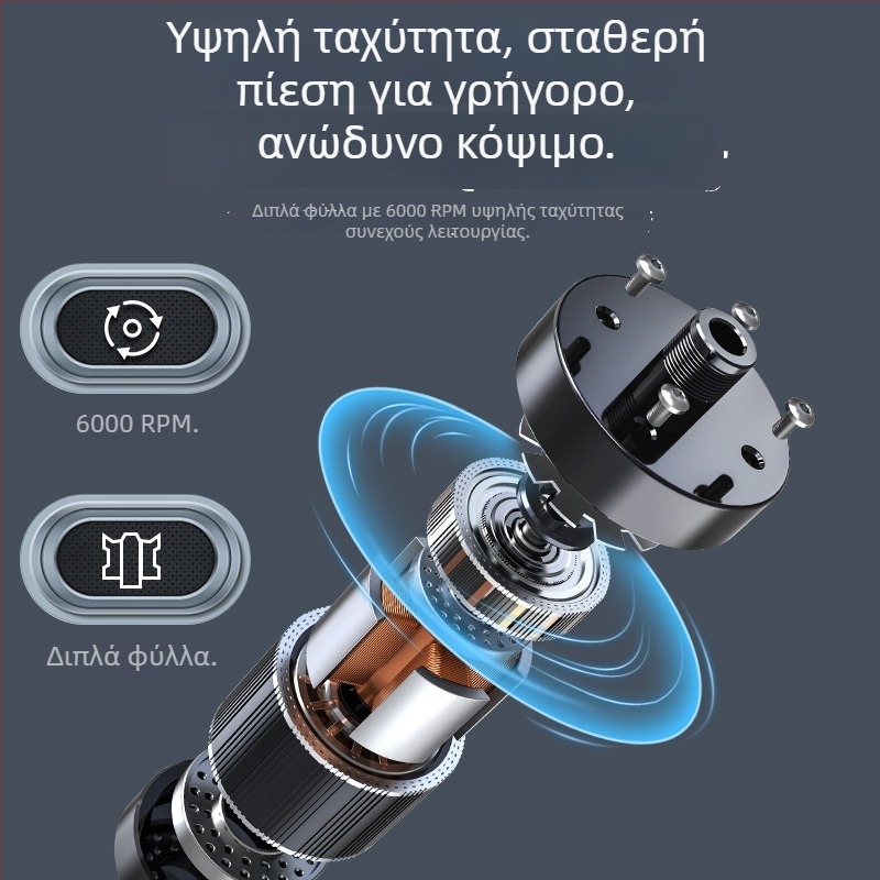 Ανδρικός ηλεκτρικός τρίμερ για τις τρίχες της μύτης, επαναφορτιζόμενος, κεφαλή κοπής πλενόμενη, σώμα από ABS, ενσωματωμένη μπαταρία 300–500 mAh, αυτονομία άνω των 15 ημερών