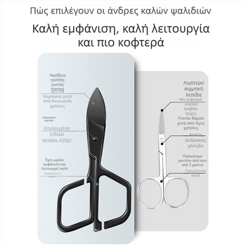 Τριμερ ρινικών τριχών με κυκλική κεφαλή από ανοξείδωτο ατσάλι, τροφοδοσία με μπαταρία ή ηλιακή ενέργεια, πλήρως πλένεται