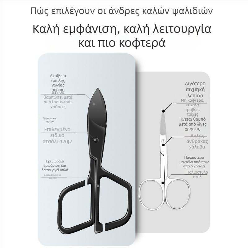 Τριμερ ρινικών τριχών με κυκλική κεφαλή από ανοξείδωτο ατσάλι, τροφοδοσία με μπαταρία ή ηλιακή ενέργεια, πλήρως πλένεται