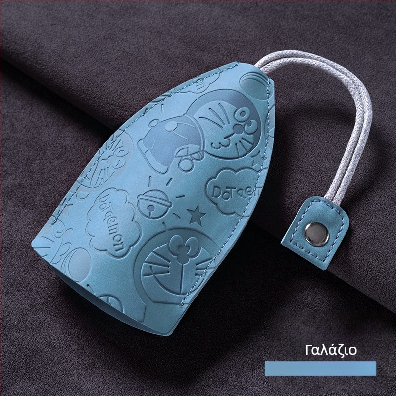 Θήκη κλειδιού αυτοκινήτου — παγκόσμια συμβατότητα, συνθετικό δέρμα μικροϊνών, στυλ καρτούν