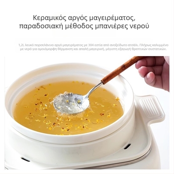 Glasslock ανοξείδωτη ηλεκτρική ατμομάγειρα μονής στρώσης, μοντέλο GE-ST02GY; χωρητικότητα <6 L, ισχύς 800W, τάση 220V; λειτουργίες: ατμομάγειμα, στιφάδο, μόνωση, προγραμματισμός