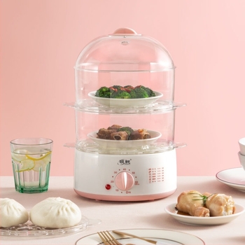 Ηλεκτρικός ατμομάγειρας XB-EC18 με δύο επίπεδα, χωρητικότητα κάτω των 6 L, ισχύς 350 W, τάση 220 V