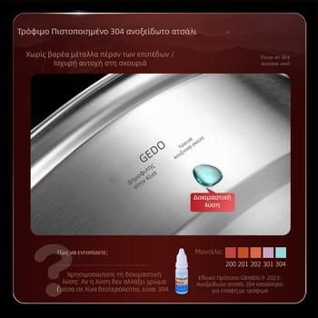 Ατμομάγειρας, 3 επίπεδα, από ανοξείδωτο χάλυβα 304, περιλαμβάνει δύο δίσκους ατμού και έναν δίσκο σάουνας, χωρίς καπνό, συμβατός με γκάζι