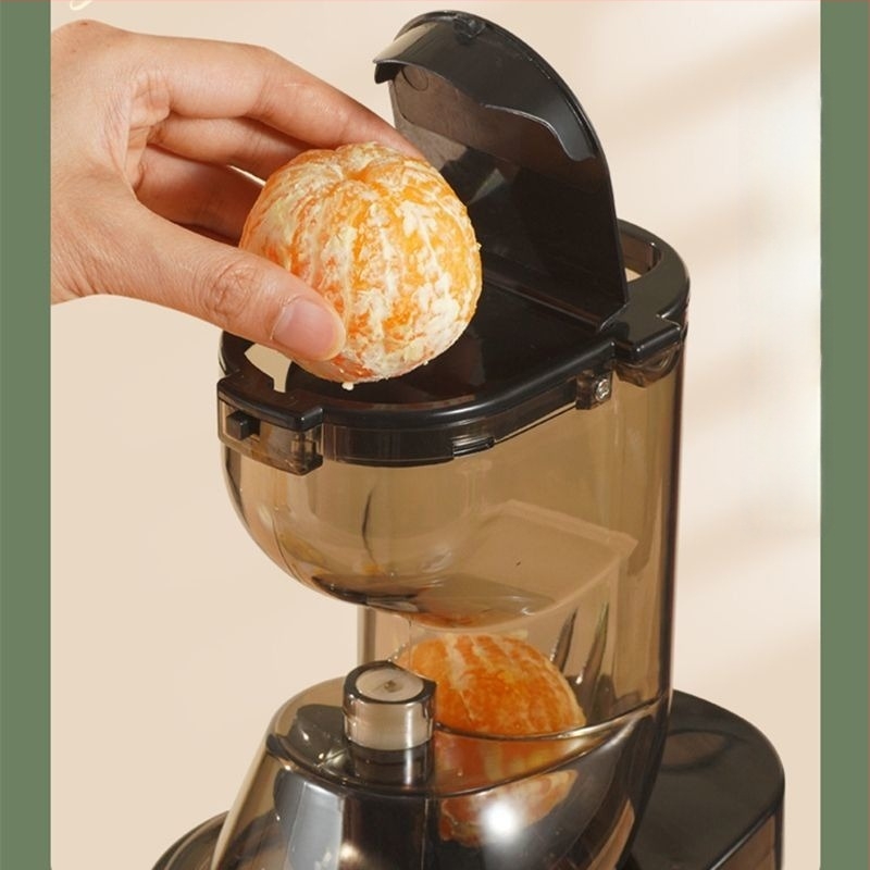 Αυτόματος αποχυμωτής φρούτων και λαχανικών με μεγάλο διάμετρο, χωρίς κόψιμο, εσωτερικός κάδος σιλικόνης, 180 W, χωρητικότητα 801–1000 ml, κατακόρυφος βιδωτός μηχανισμός