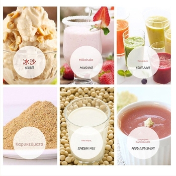 Εμπορική μηχανή smoothie για καταστήματα γάλακτος τσαγιού με καπάκι, χωρητικότητα 1–3 L, πλήρως αυτοματοποιημένη, χαμηλός θόρυβος τριβής πάγου, 5 ταχύτητες, 30.000–39.999 rpm