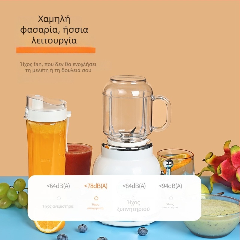 Ρετρό αποχυμωτής με διπλό κύπελλο, συμπαγής αυτόματος, εύκολο καθάρισμα — 18000 rpm, 4 λεπίδες, PC εσωτερικός κάδος από τρόφιμων, 401–600 ml, 220V