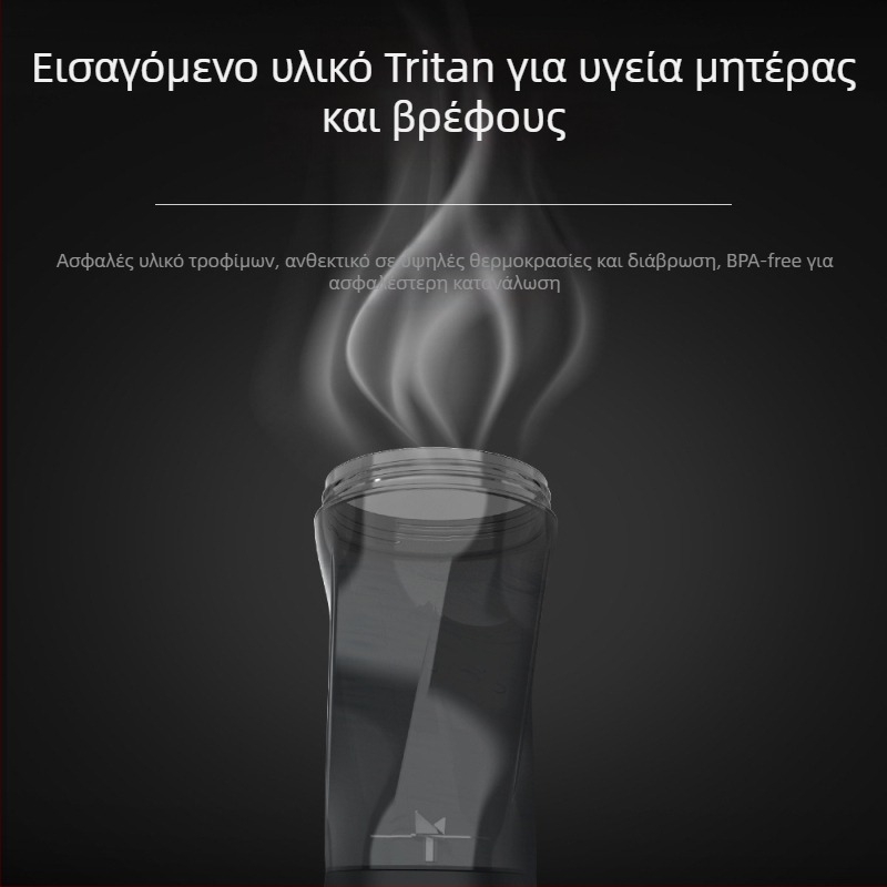 Φορητό κύπελλο αποχυμωτή, 12V μπλέντερ, 360W, 401–600 ml, Πέντε ή περισσότερες λεπίδες, Ενσωματωμένη επαναφορτιζόμενη μπαταρία