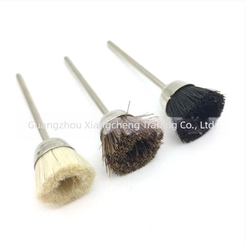 Βούρτσα καθαρισμού νυχιών με κεφαλή λείανσης και βούρτσα σκόνης – ανοξείδωτος χάλυβας, 10 g, εργαλείο λείανσης επιφανείας νυχιών, προέλευση Γκουανζού, χωρίς κατάλοιπα