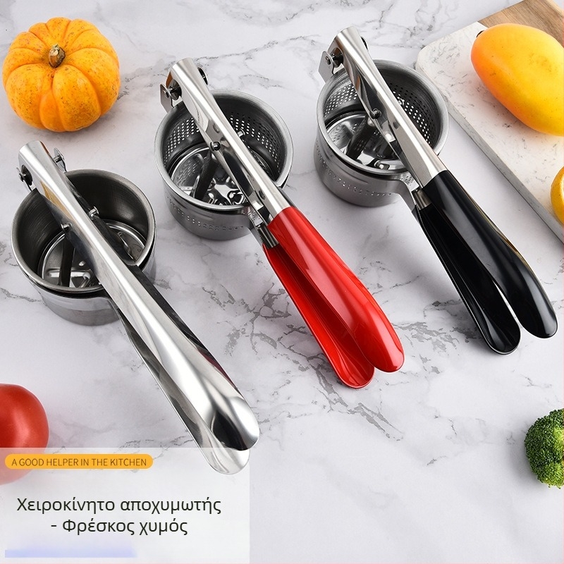 Χειροκίνητος αποχυμωτής, μη ηλεκτρικός, κατασκευή από 430 ανοξείδωτο ατσάλι + PVC, δυνατότητα εκτύπωσης λογοτύπου