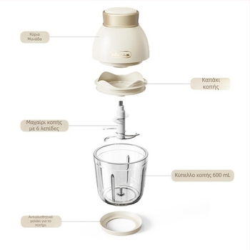 Little Bear QSJ-D02Q1 Κιμάς και Επεξεργαστής βρεφικής διατροφής, χωρητικότητα κάτω από 1 L, 2 ταχύτητες, 10000–19999 rpm, γυάλινο κύπελλο