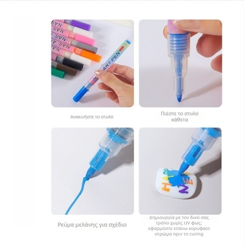 Πένα τέχνης νυχιών – DIY μαρκαδόρος γρήγορου στεγνώματος για περιγράμματα λουλουδιών (Μάρκα: Other; Κωδικός Προϊόντος: 5500; Συσκευασία: Βασική συσκευασία)