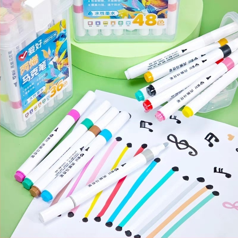 PM5710 Ακρυλικός μαρκαδόρος για παιδιά — Μάρκα Hobby, 24 χρωμάτων αναπλήρωση, Δημιουργική ζωγραφική