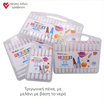 Παιδικοί μαρκαδόροι νερού με τριγωνική λαβή – για μαθητές δημοτικού και γυμνασίου