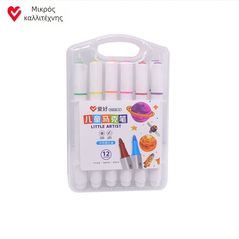 Παιδικοί μαρκαδόροι νερού με τριγωνική λαβή – για μαθητές δημοτικού και γυμνασίου