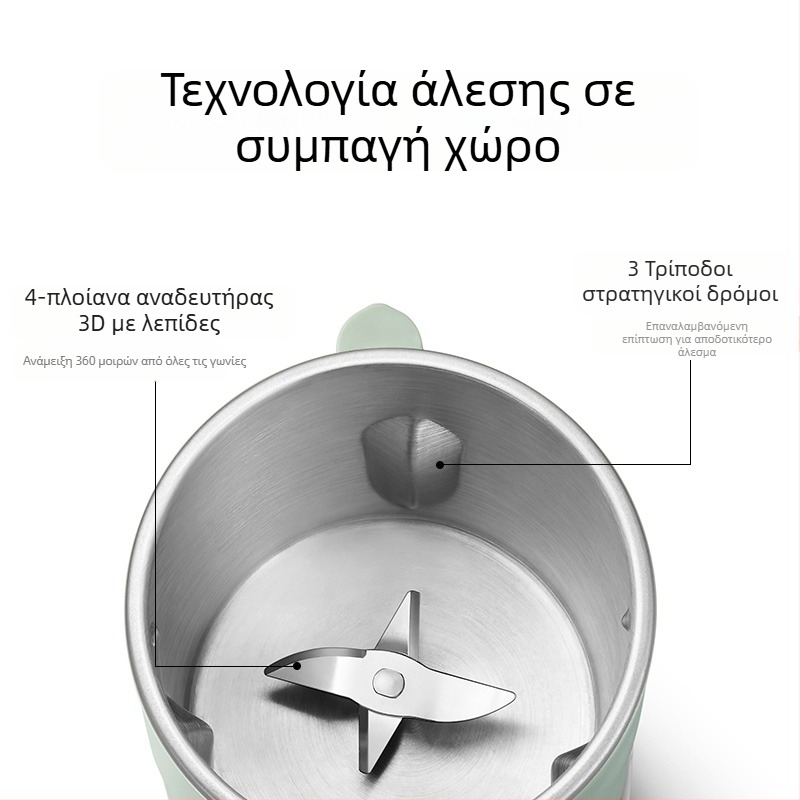 Μoke MK-597 Μηχανή γάλακτος σόγιας — σώμα από ανοξείδωτο ατσάλι, άλεση χωρίς κόσκινο, θέρμανση πλαισίου, ισχύς 300W, χωρητικότητα κάτω από 1 L