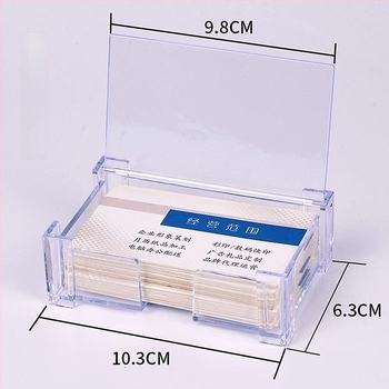 Θήκη επαγγελματικών καρτών, PS υλικό, μοντέλο 499, μονόστρωτη, γεωμετρικό σχήμα, δυνατή εκτύπωση λογότυπου