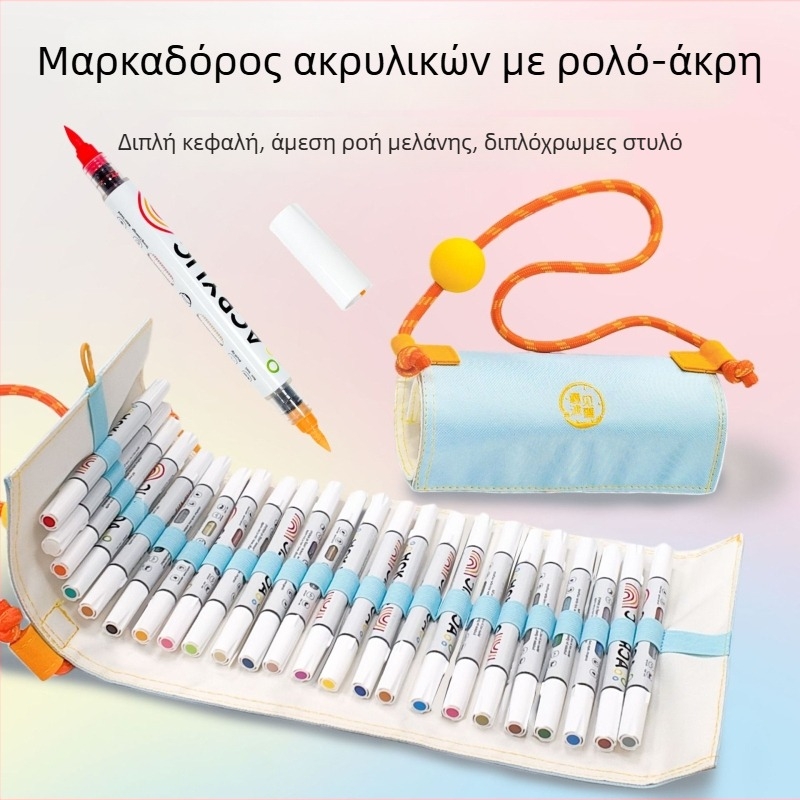 Σετ μαρκαδόρων Meet muxue, 48 επαναφορές με μελάνι, βασική συσκευασία
