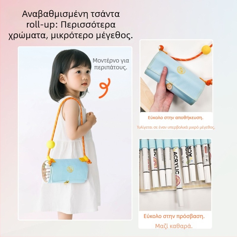 Σετ μαρκαδόρων Meet muxue, 48 επαναφορές με μελάνι, βασική συσκευασία