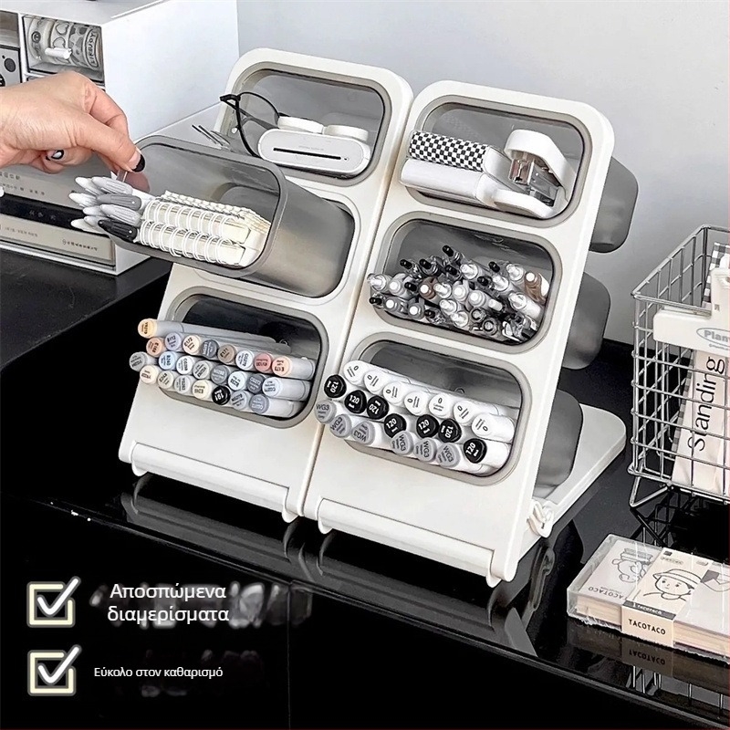 Πλαστικός δίσκος-κρατήρας στυλό με γωνιακό σχεδιασμό, τριγωνικό σχήμα, μεγάλη χωρητικότητα