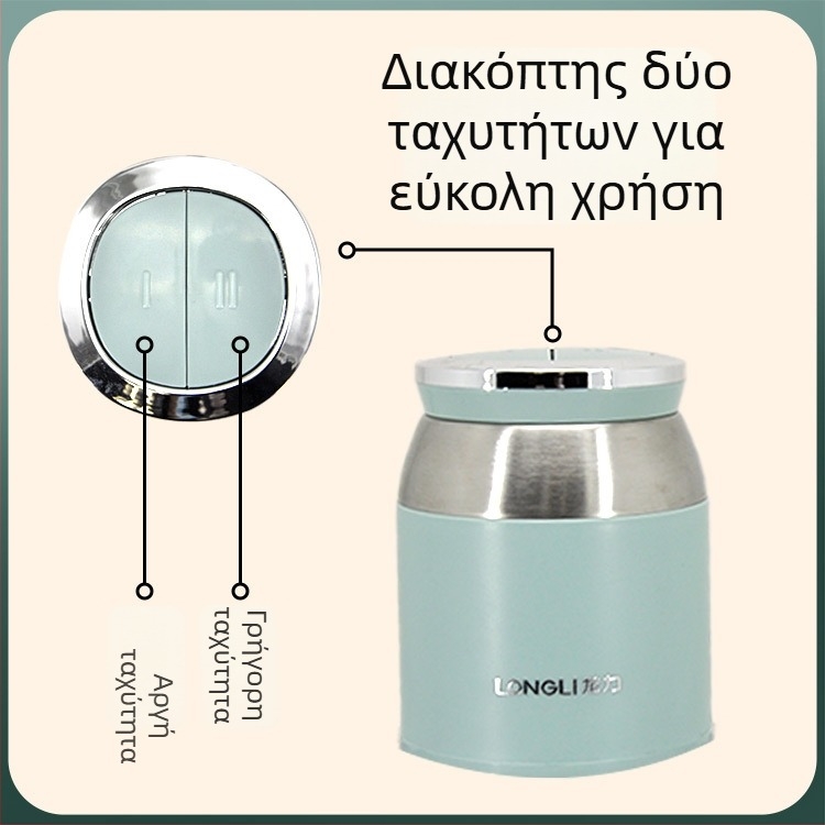 2L γυάλινος ηλεκτρικός επεξεργαστής κουζίνας για άλεση κρέατος, πουρέ βρεφικού φαγητού και κοπή λαχανικών
