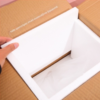 Ράφι προβολής στυλό - ακρυλικό, διαφανές, πολλαπλών επιπέδων, τετράγωνης μορφής, μάρκα Michelle, χωρίς λογότυπο