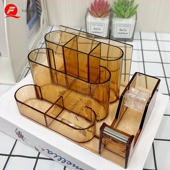 Θήκη στυλό γραφείου – ακρυλική, πρισματικού σχήματος, θήκη για ταινία, εξατομικεύσιμη με εκτύπωση λογότυπου