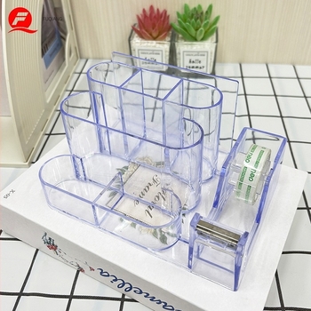 Θήκη στυλό γραφείου – ακρυλική, πρισματικού σχήματος, θήκη για ταινία, εξατομικεύσιμη με εκτύπωση λογότυπου