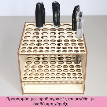 Ξύλινο δοχείο στυλό γραφείου με πολλαπλές θήκες, τετράγωνο σχήμα, μοντέλο Fxbj, δυνατότητα εκτύπωσης λογότυπου και προσαρμογή