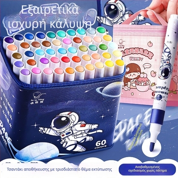 Kaba bear ακρυλικοί μαρκαδόροι, αδιάβροχοι και μη διαφανείς, για παιδική τέχνη και καρτούν σκίτσα, πλένονται. Μάρκα: Kaba bear; Χρώματα επαναγέμισης: άλλοι κωδικοί χρωμάτων