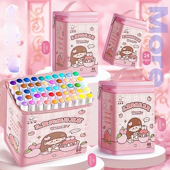 Kaba bear ακρυλικοί μαρκαδόροι, αδιάβροχοι και μη διαφανείς, για παιδική τέχνη και καρτούν σκίτσα, πλένονται. Μάρκα: Kaba bear; Χρώματα επαναγέμισης: άλλοι κωδικοί χρωμάτων