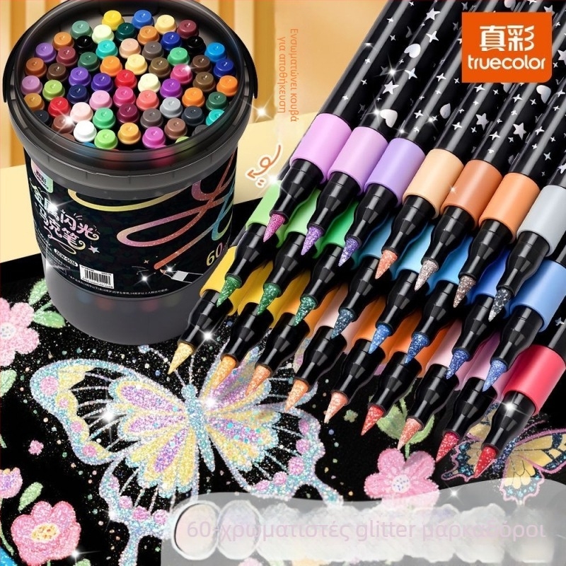 Μαρκαδόρος ακρυλικός με μαλακό κεφάλι για μαθητική τέχνη, αδιαφανής, υδατικής βάσης