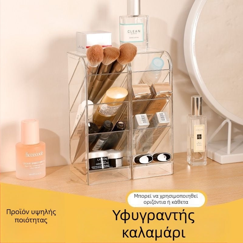 Θήκη γραφής με διαγώνια τοποθέτηση, πλαστικό, τετράγωνο σχήμα, προσαρμόσιμη
