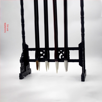 Θήκη για στυλό και πινέλα, πλαστική με εμφάνιση ξύλου, αποσπώμενο σύστημα 12 υποδοχών