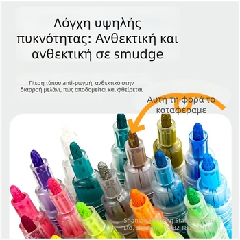 Baojue σετ ακρυλικών μαρκαδόρων, ανθεκτικά στο ξεθώριασμα, για μαθητές τέχνης, ζωγραφική με το χέρι