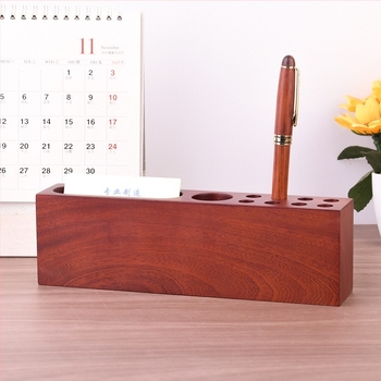 Ξύλινη τετράγωνη θήκη στυλό με εκτύπωση λογότυπου, δυνατότητα προσαρμογής, ιδιωτική ετικέτα