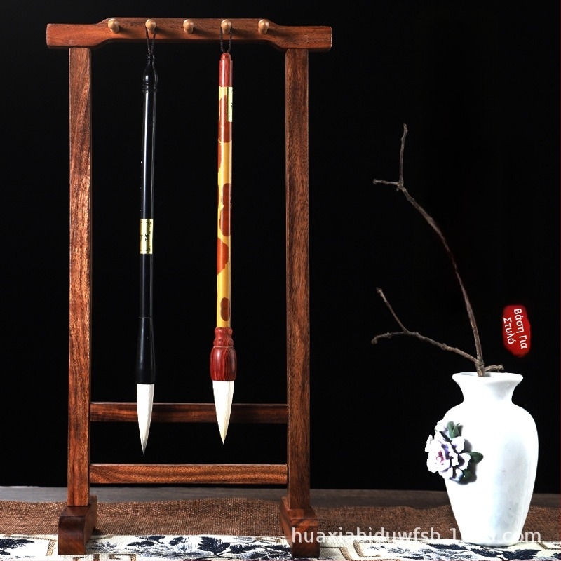 Ιαπωνικού στυλ ξύλινη βάση για στυλό – rosewood κι beech, μοντέλο Japanese Pen Holder, μάρκα Zheng Yan penzhuang