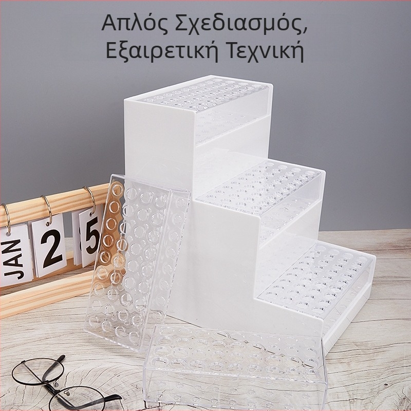 Διαφανές μινιμαλιστικό πολυεπίπεδο ράφι επίδειξης στυλό για γραφείο
