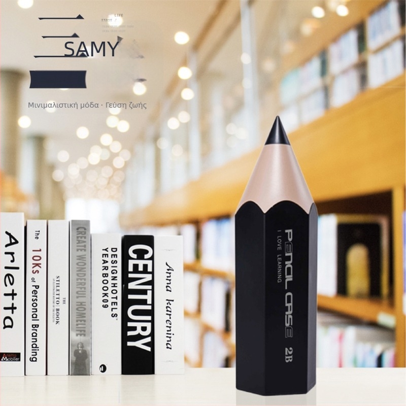 Θήκη στυλό επιτραπέζια με συρόμενο καπάκι — ABS υλικό, αποθήκευση εργαλείων μακιγιάζ και πινέλων