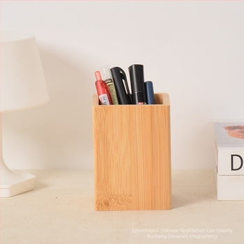 Rentong L744 Τετράγωνη ξύλινη θήκη στυλό γραφείου με δυνατότητα εκτύπωσης λογότυπου κατά παραγγελία και επεξεργασία