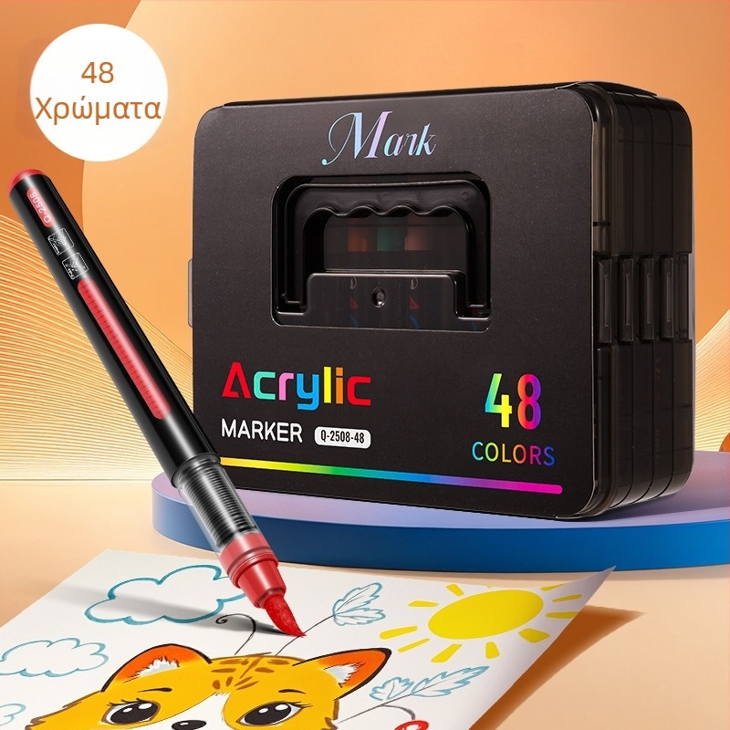 Haoyue υγρός ακρυλικός μαρκαδόρος – για μαθητές και καλλιτέχνες, με μαλακό άκρο, σε συσκευασία δώρου