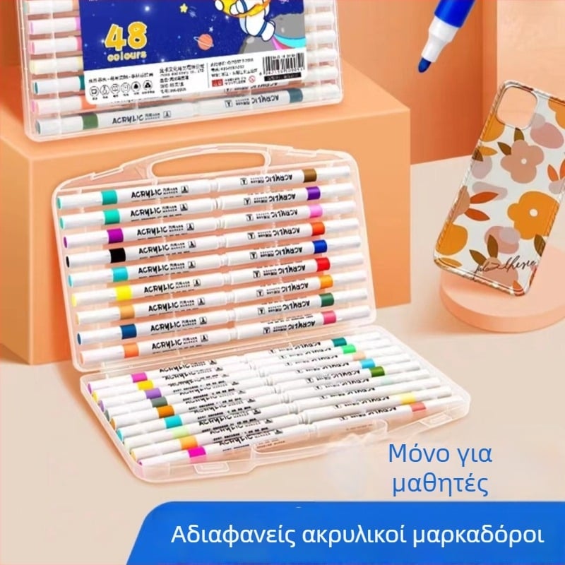 Μαρκαδόροι ακρυλικοί, 60 τεμάχια, μάρκα Looking for a bear, αδιαφανείς και στοιβάζονται