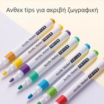 Ακρυλικός μαρκαδόρος με κεφαλή ενός σημείου — με βάση το νερό; πάχος γραμμής: τραχύ; συσκευασία: βασική; μάρκα: Fast as wind