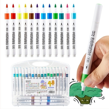 Ακρυλικός μαρκαδόρος με μαλακό άκρο, μεγάλης χωρητικότητας, ανθεκτικός στη διαρροή, για μαθητές, με επιλογή ετικέτας