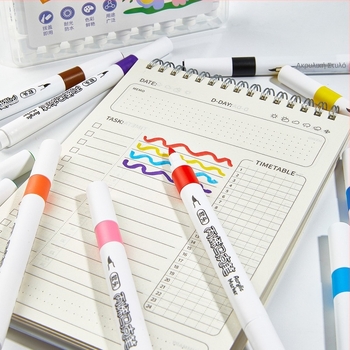 Ακρυλικός μαρκαδόρος με μαλακό άκρο, μεγάλης χωρητικότητας, ανθεκτικός στη διαρροή, για μαθητές, με επιλογή ετικέτας