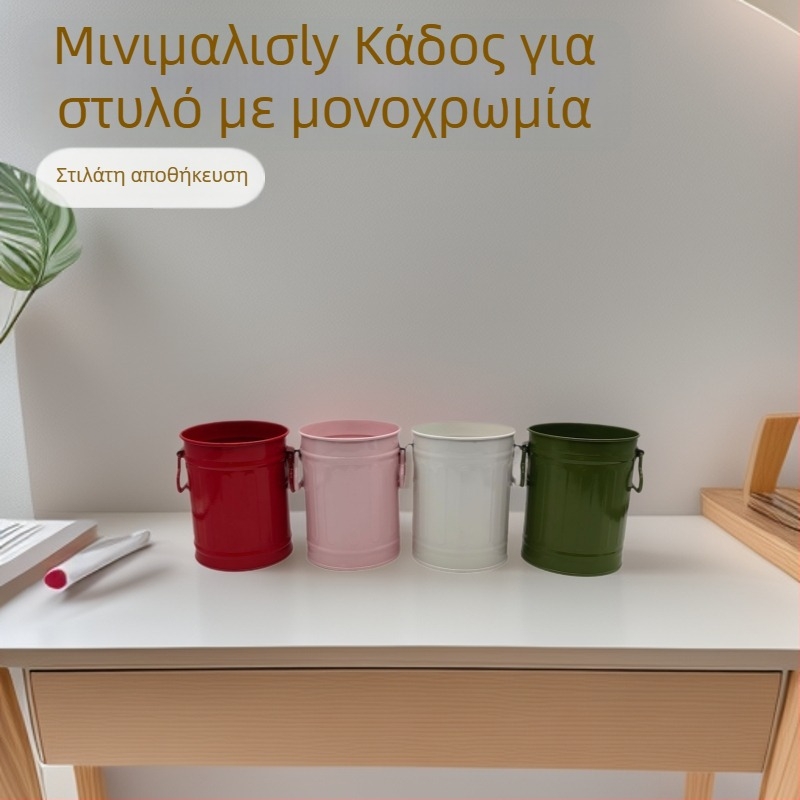 Σιδερένιος θήκη για μολύβια γραφείου, ιαπωνικό στυλ, μοντέλο Y5127, με χειρολαβή, δυνατότητα προσαρμογής
