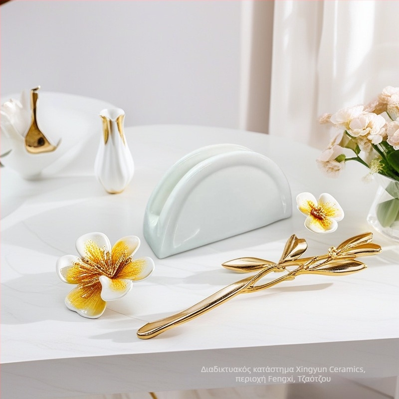 Κεραμικός θήκη χαρτοπετσέτας και θήκη για επαγγελματικές κάρτες για εστιατόρια - Επιτραπέζια επιφάνεια, Σκανδιναβικό στυλ, χειροποίητο, προσαρμόσιμο