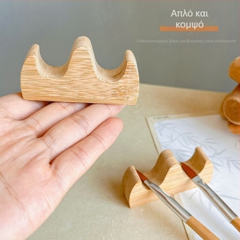 Βάση γραφείου από μασίφ ξύλο για φωτοθεραπευτική πένα, πολυλειτουργικός οργανωτής με πολλές θήκες, ανθεκτικός φορέας εργαλείων μανικιούρ