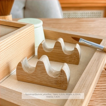 Βάση γραφείου από μασίφ ξύλο για φωτοθεραπευτική πένα, πολυλειτουργικός οργανωτής με πολλές θήκες, ανθεκτικός φορέας εργαλείων μανικιούρ